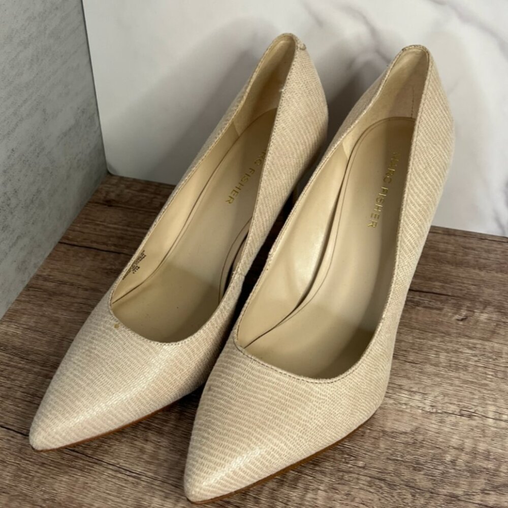 Marc Fisher Textured Pump Heel - Picture 8 of 9